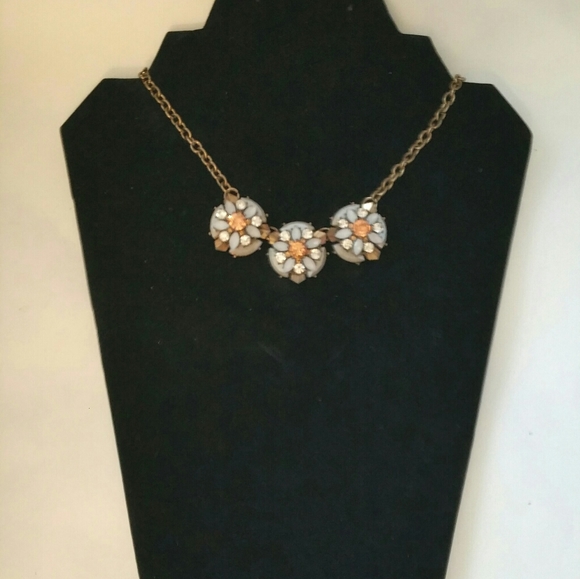 Vintage Style Necklace, w/ Rose Gold Accents - Picture 3 of 5